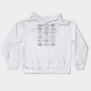 Many little smilies Kids Hoodie